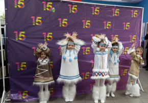Сегодня наши звездочки выступили на городском Фестивале национальных культур «Мы вместе!» Сегодня наши звездочки выступили на городском Фестивале национальных культур «Мы вместе!».